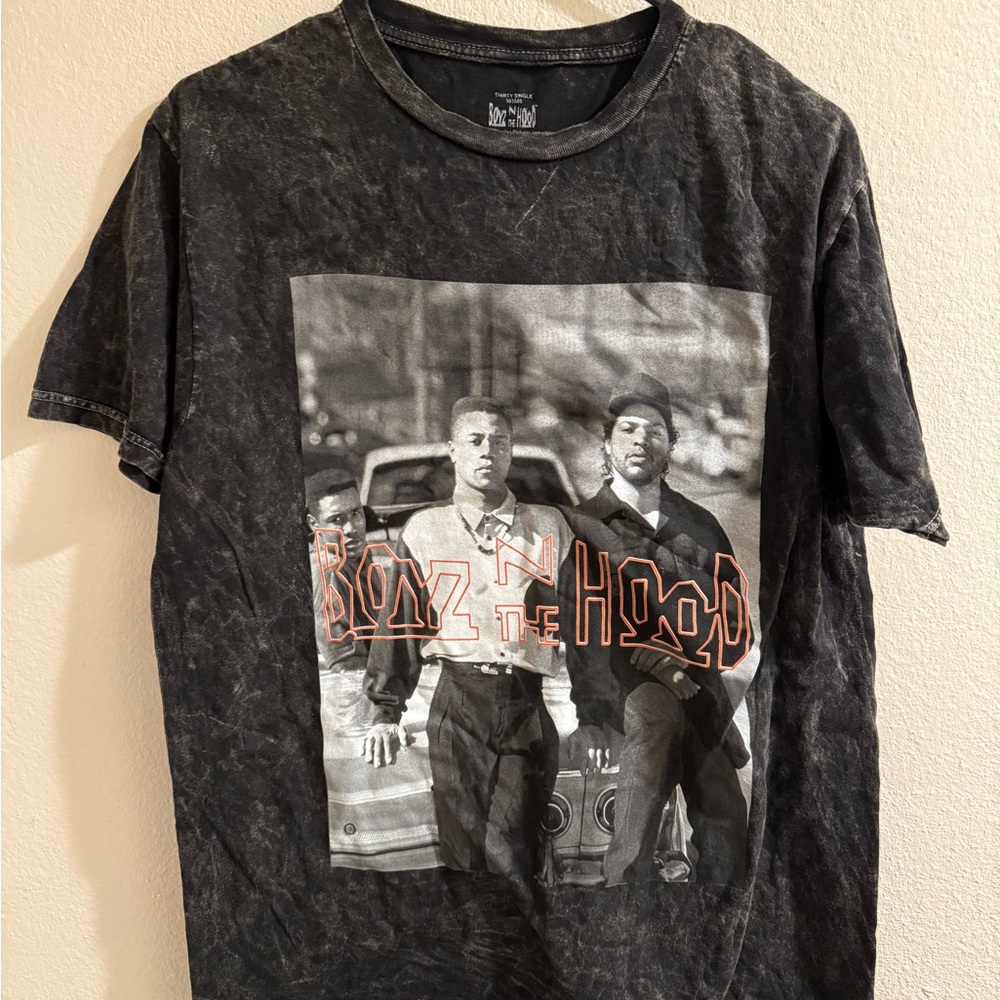 Boyz In The Hood Short Sleeve T Shirt Womens Large Photo Washed VTG Style 90s